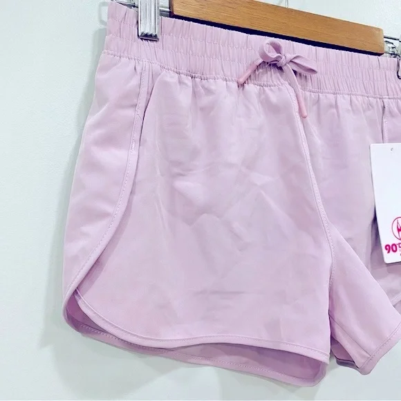 90 DEGREES By Reflex NWT 12 Girl’s Lavender Lined Sporty Athletic 2” Shorts - Picture 2 of 15